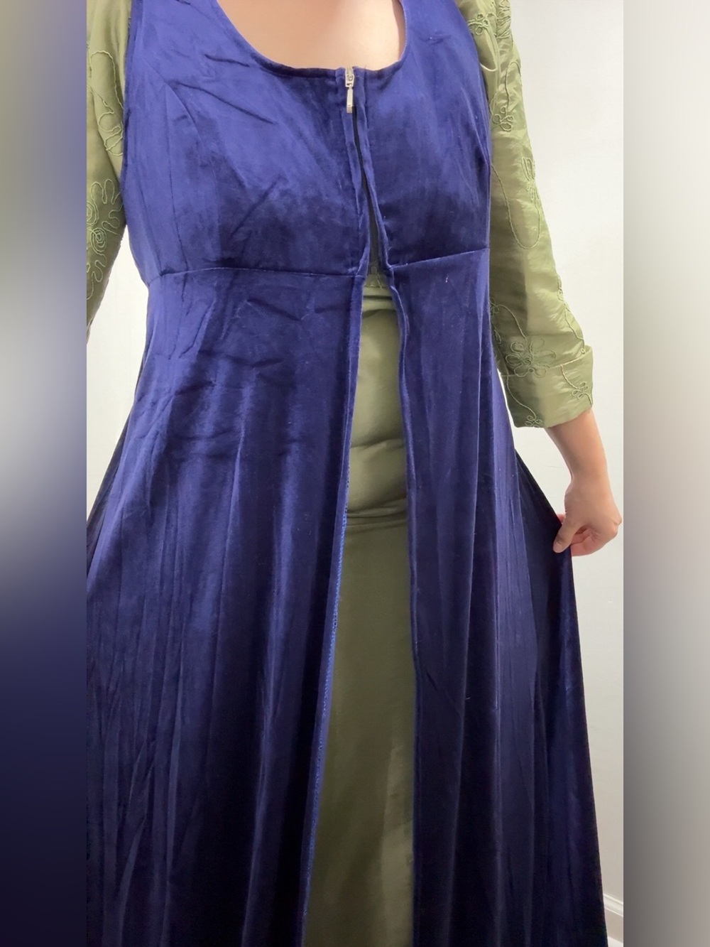 Velvet regency pelisse duster - Picture 7 of 8